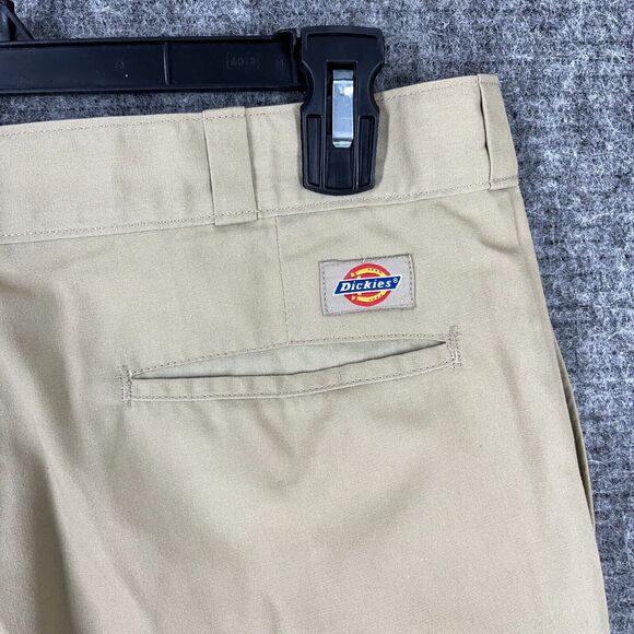 Dickies Pants Mens 32 Beige Chino Workwear Vintage 80s USA Skater Punk - Picture 4 of 8
